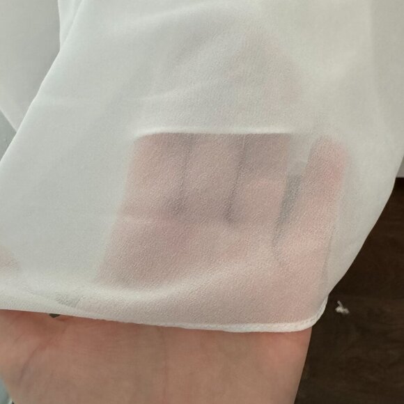 DB Studio White Wedding Skirt with Slit – Bridal Separate, Floor-Length, Size 14 - Picture 4 of 14